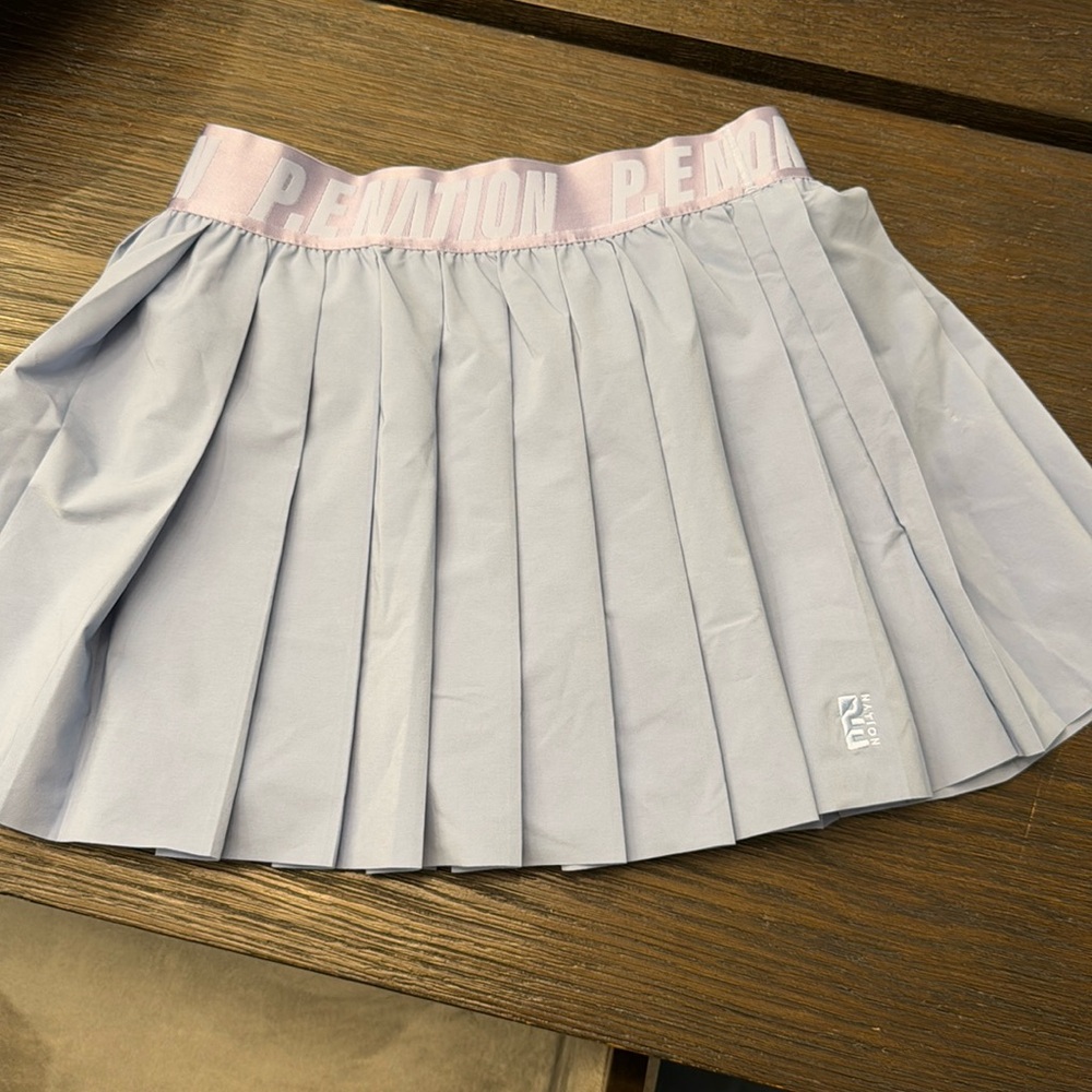 P.E Nation pleated skirt with built in shorts